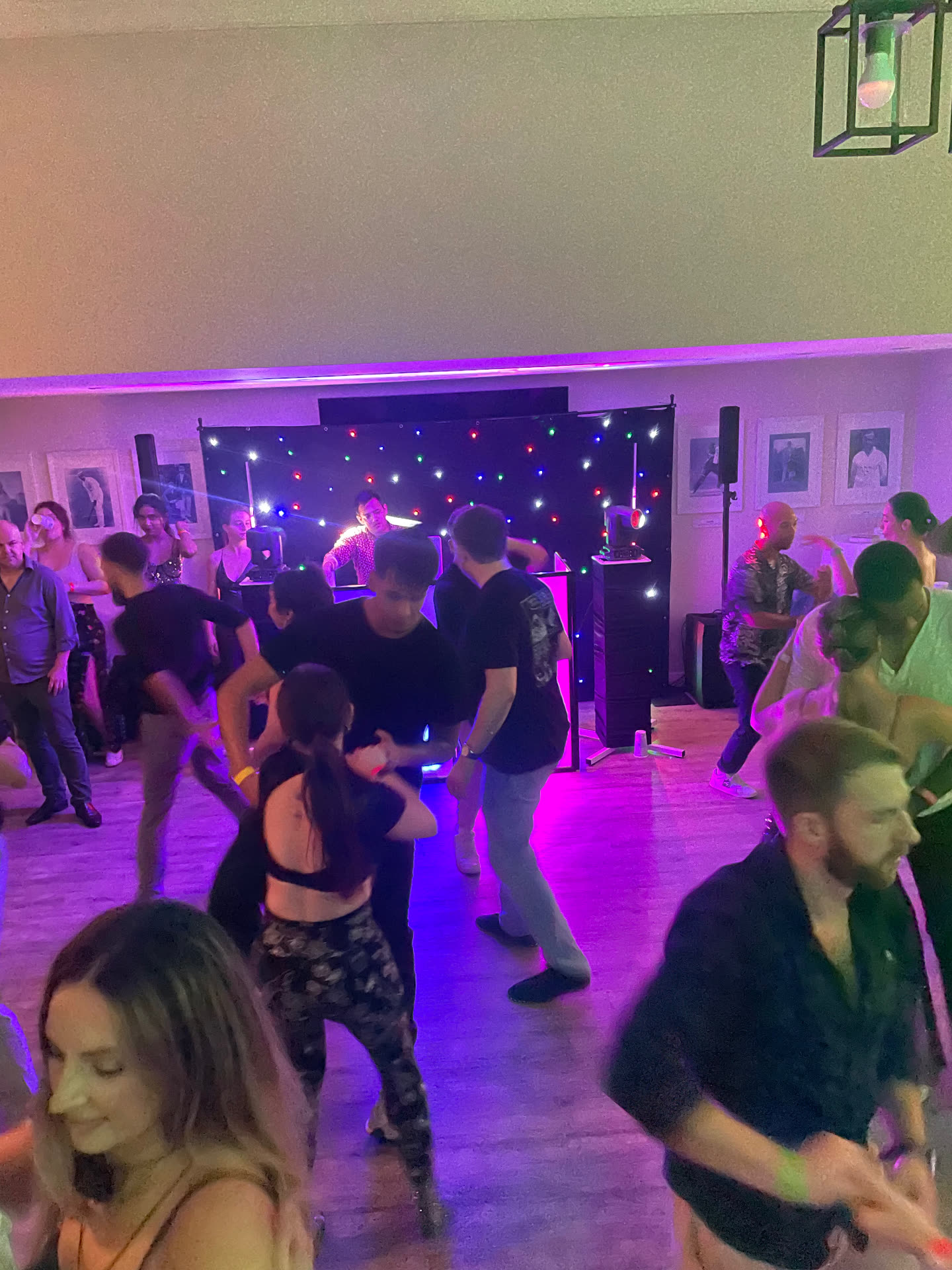 Packed dance party with DJ T.L.K on the decks