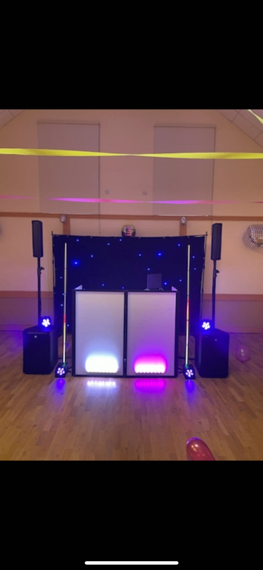 Professional DJ rig setup at an event